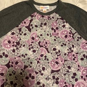 LuLaRoe kids skull top